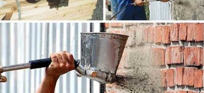 Нанесение штукатурки с помощью пневмоковша своими руками: фото и видео