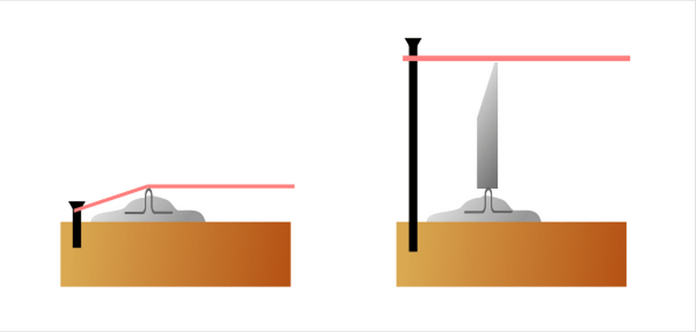 выравнивание нити для штукатурки по маякам