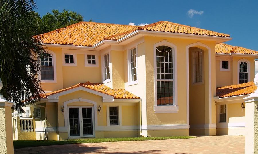 минеральная штукатурка на фасаде дома