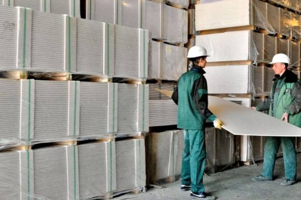 склад гипсокартона