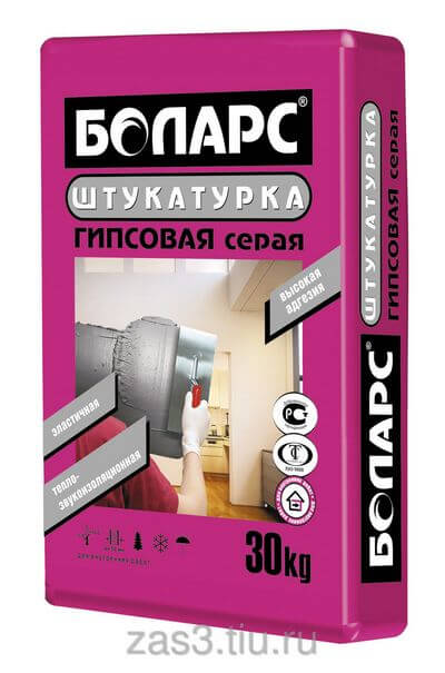 мешок серой штукатурки боларс