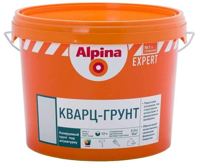 Alpina Expert — универсальная смесь для обработки поверхностей перед нанесением рельефных покрытий