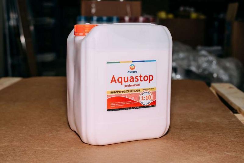 Грунт Eskaro Aquastop способен существенно укрепить обрабатываемую основу