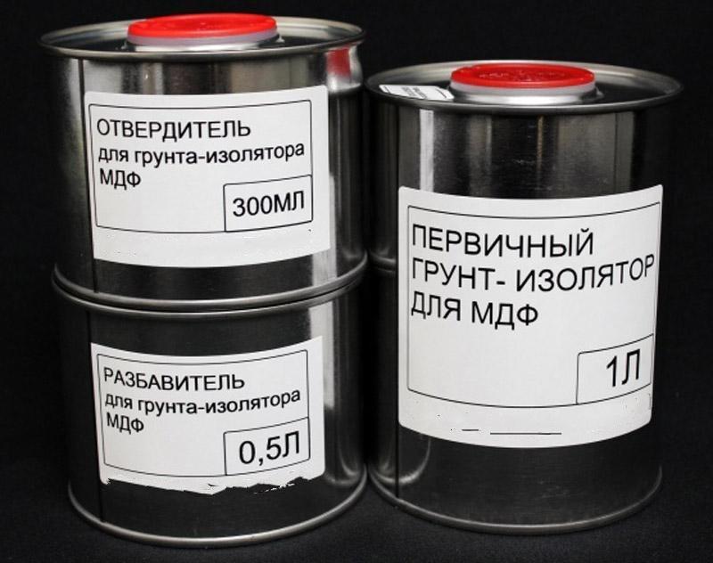 Грунт-изолятор для МДФ с отвердителем глубоко проникает в пористые материалы, делая их намного прочнее