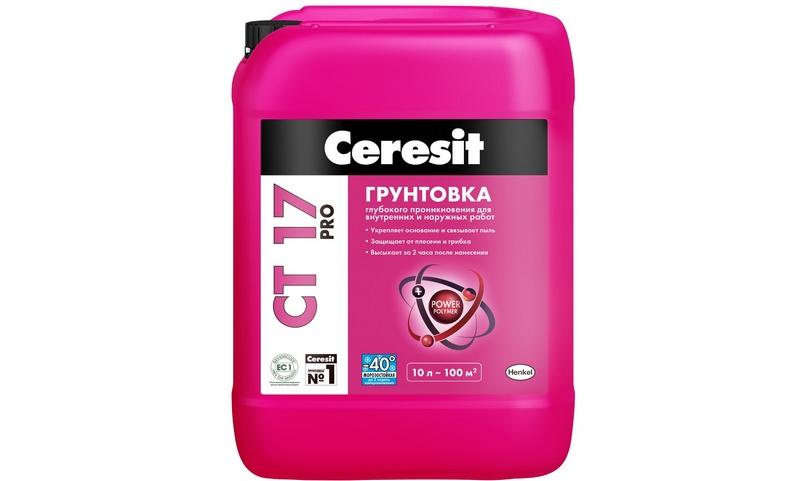 Грунтовка Сeresit СТ 17 обладает способностью глубокого проникновения