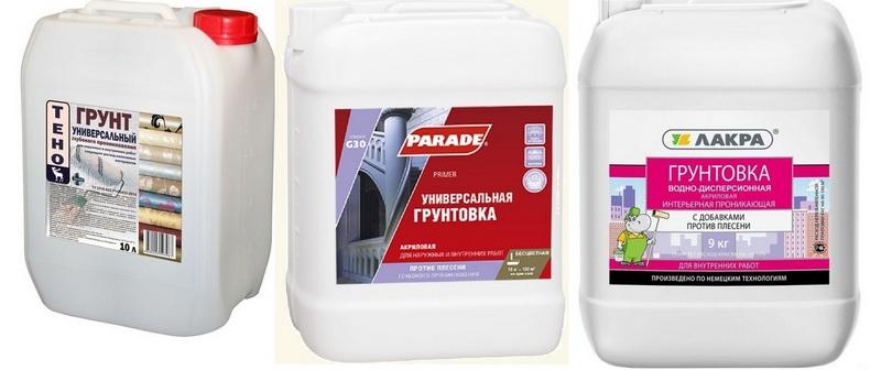 Грунтовки для нанесения на гипсокартонные перегородки