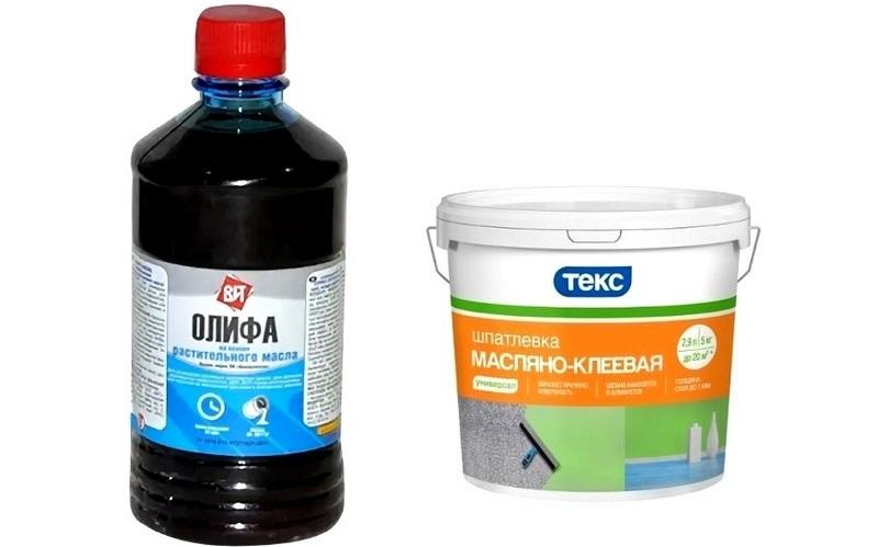 Излишне густую шпаклевку разводят олифой