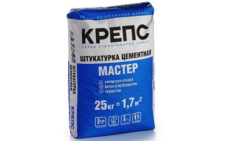 Крепс Мастер имеет отличные показатели адгезии, не крошится после затвердевания