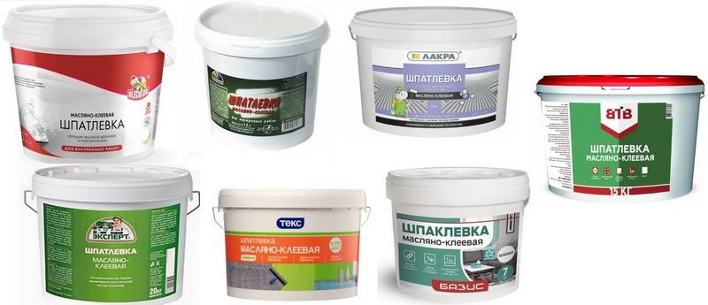 Масляные шпаклевки от популярных производителей