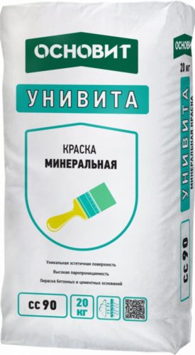 Минеральная краска содержит измельченные минералы, которые служат пигментом