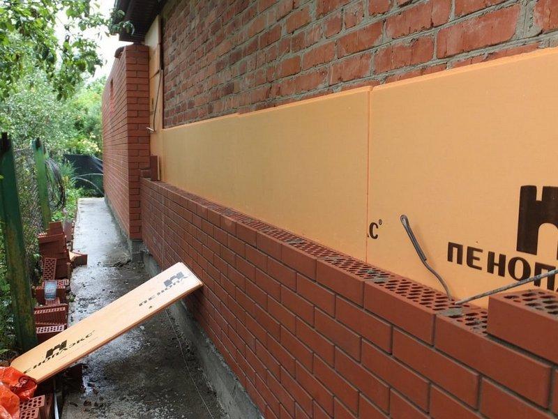 Монтаж ЭППС на кирпичную стену, привидет тепловое сопротивление поверхности к норме