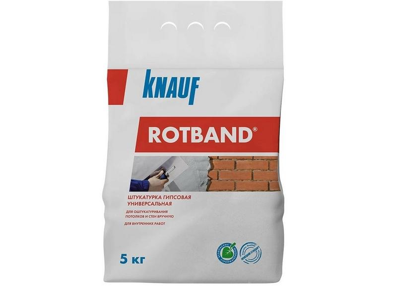 Отличительной особенностью штукатурки Knauf Rotband является возможность нанесения на любые основания