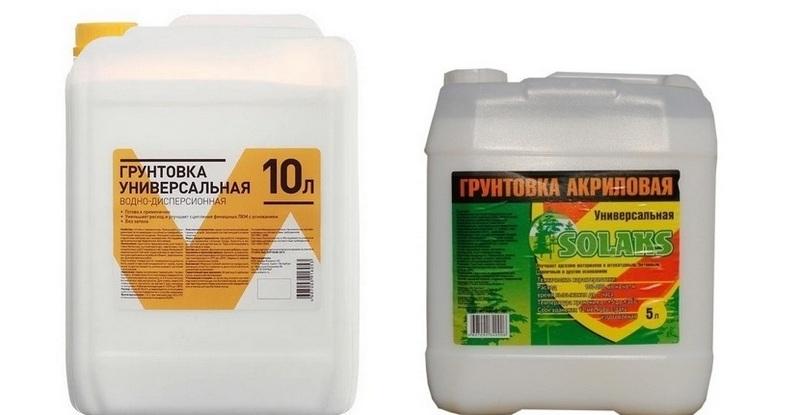 Под обои применяется водно-дисперсная и акриловая грунтовка