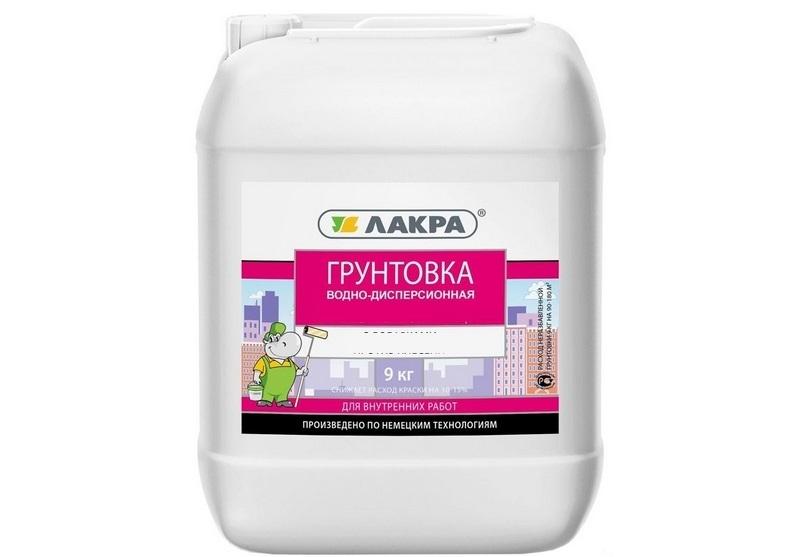 Под шпаклевку для ГКЛ используют водно-дисперсионную грунтовку глубокого проникновения