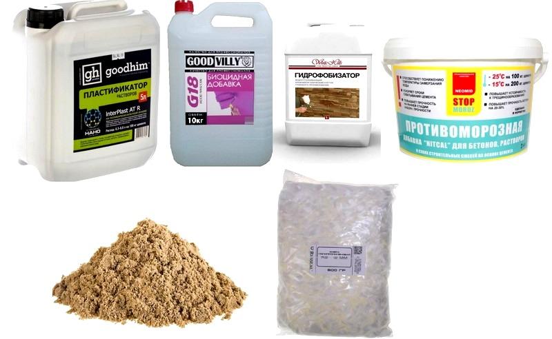 Помимо вяжущих компонентов в состав штукатурной смеси входят песок и специальные ингредиенты