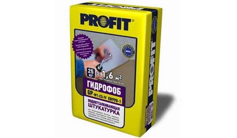 Profit гидрофоб - это высокопластичная цементная масса с водоотталкивающими свойствами