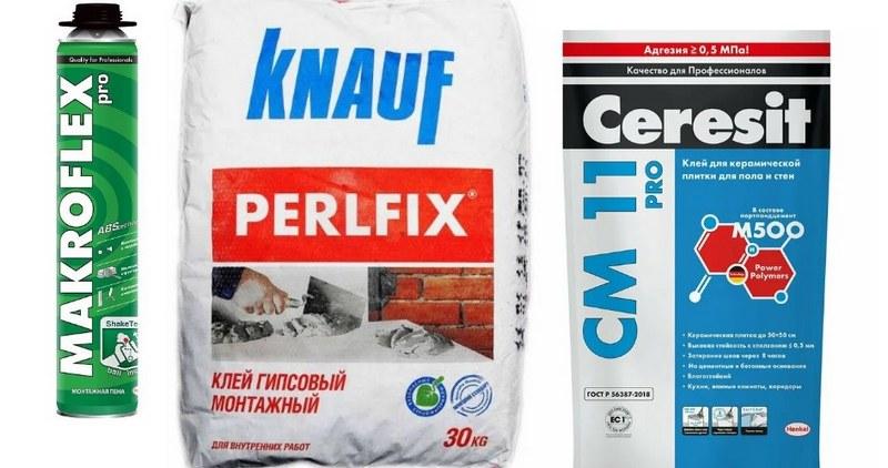Рекомендуемые составы для приклеивания ГКЛ к газобетону
