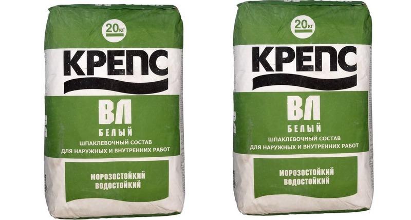 Шпаклевка Крепс ВЛ Белая отличается высоко-прочностными характеристиками