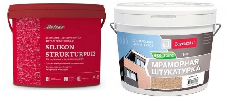 Штукатурки: Dufa struktur putz и Ecostone bayramix