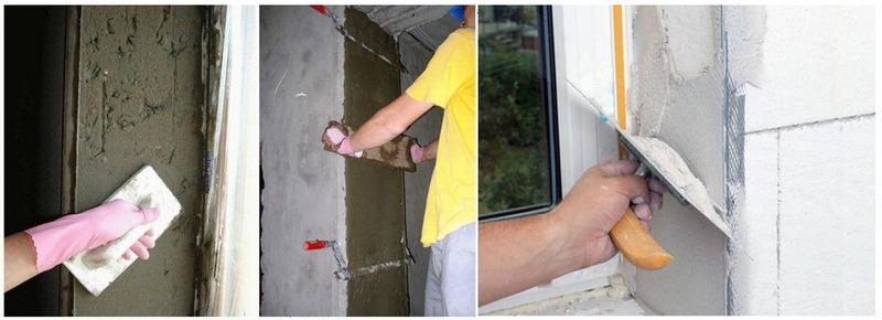 Штукатурки на минеральной основе используют для выравнивания стен и откосов внутри и снаружи зданий