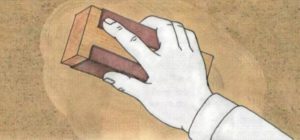 Штукатурку необходимо затереть после высыхания слоя наполовину
