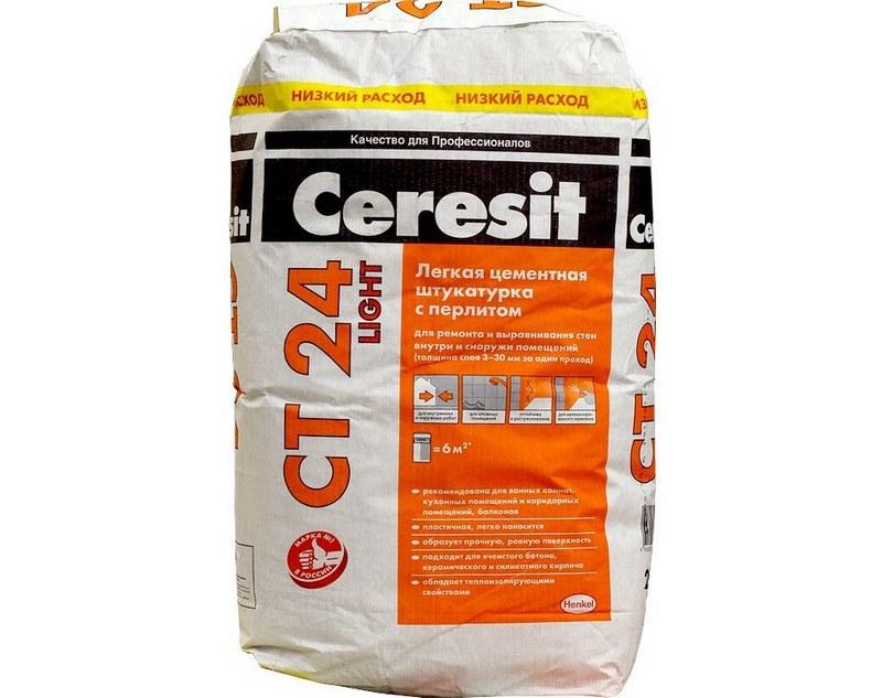 Штукатурка Сeresit СТ 24 Light 20 предназначена для выравнивания и ремонта оснований из газобетона, газосиликата, пенобетона, керамзитобетона