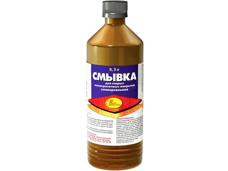 Смывка для краски эффективно воздействует на загрязнение, очищая поверхность