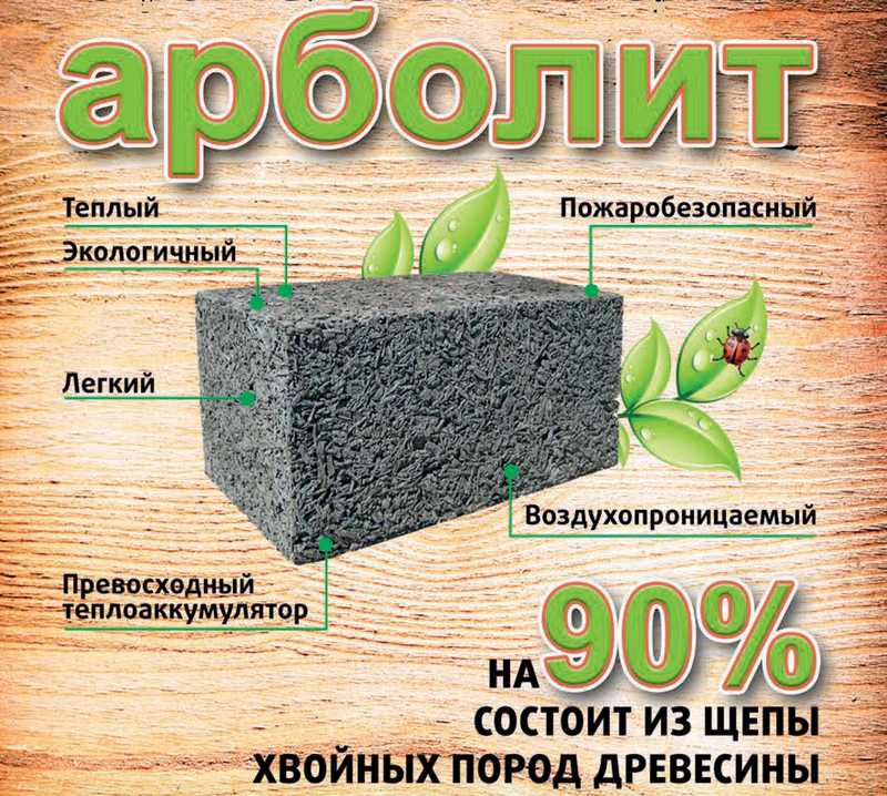 Состав арболитовых плит
