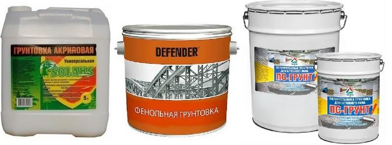 Виды грунтовочных смесей