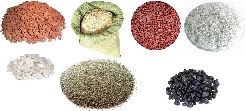 Виды наполнителей для декоративных штукатурок