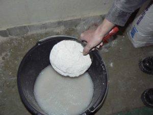Всыпают смесь