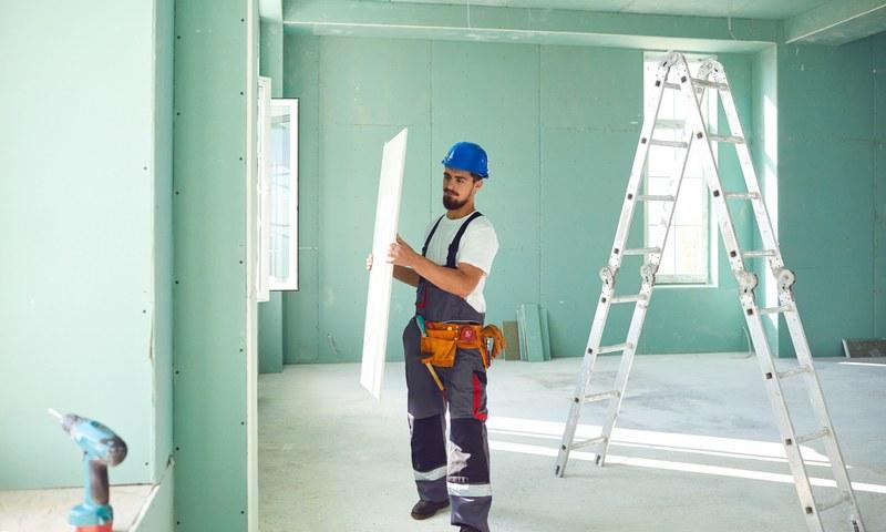 С помощью гипсокартона можно быстро получить идеально ровную поверхность 