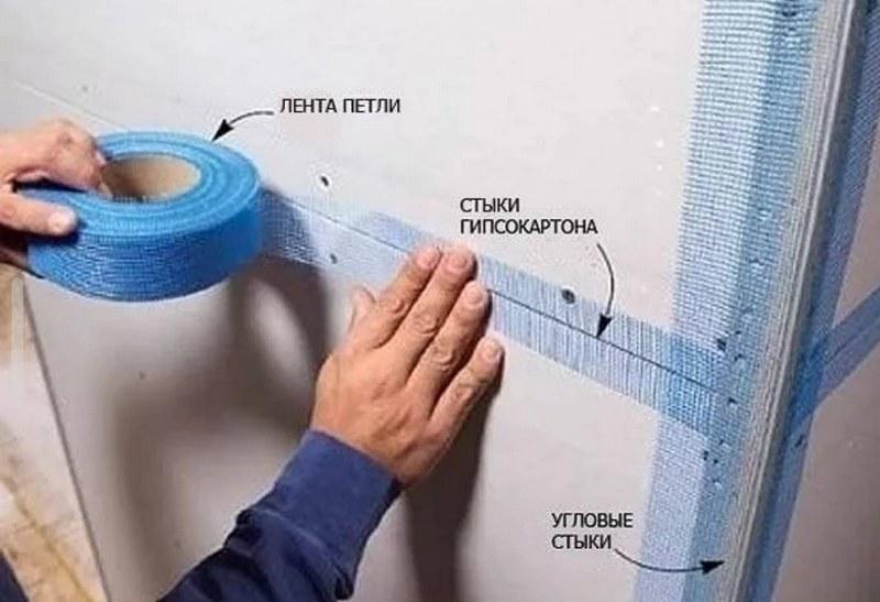 Серпянка предназначена для армирования швов, укрепления стыков на потолках и стенах